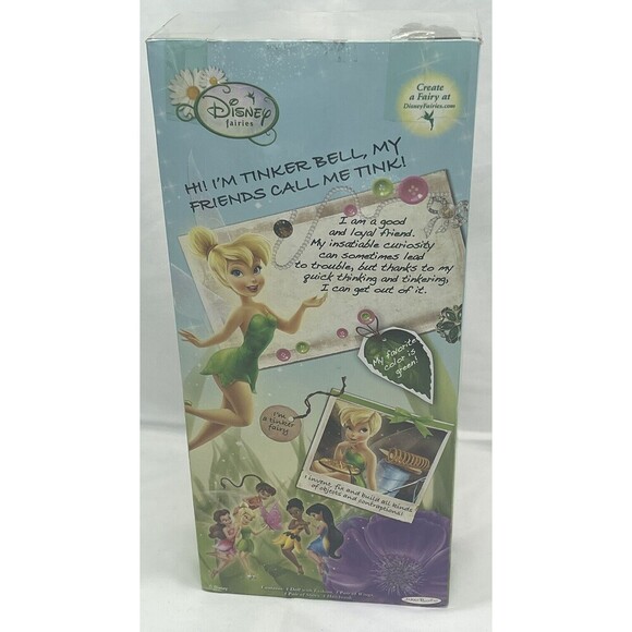 2012 JAKKS PACIFIC DISNEY FAIRIES DOLL TINK VIOLET FLOWER NEW IN BOX - Picture 3 of 16